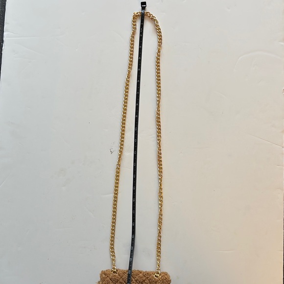 Hello 3 am Tan Fuzzy Crossbody Bag - Picture 7 of 16